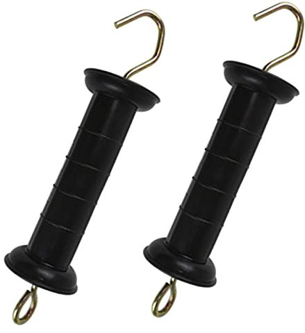 Mikikit 2pcs Ergonomic Insulated Handles for Electric Fence Uv Resistant Cold Weather Safe