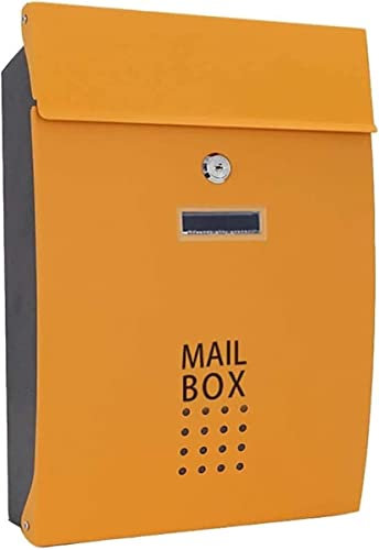 Wall-Mount Mailbox Mailbox Mailbox Mailbox Wall-Mount Mailboxes Mailboxes for Outside Wall Mounted Mailbox Large Vertical Locking Drop Mail Box forFront Porch