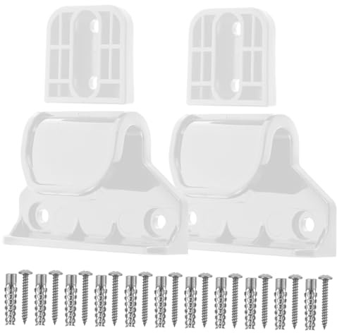 HOLIDYOYO Retraktives Ersatzteile Set Aus Robustem Material Mit Latch Halterungen Und Schrauben Für Geeignet Für Treppen Und Türöffnungen Einfach Zu Montieren Schwarz