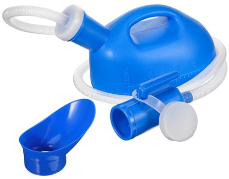 BELLIFFY Weibliches Urinal Tragbare Toilette Tragbares Urinal Für Frauen Reise- behälter Urinale Für Frauen Für Senioren Plastik Blau
