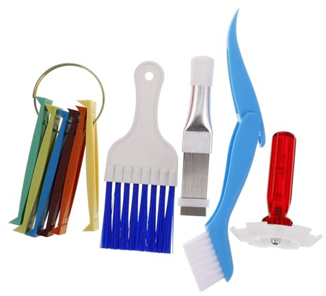 VALICLUD Air Conditioner Fin Comb Cleaner Radiator Comb Dryer Cleaning Brush and Coil Cleaner Brush for Rv Air Conditioner Radiator and Vent Cleaning