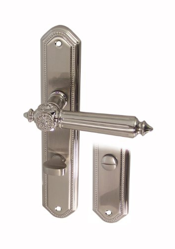 Türbeschlag 5219 Antike LS WC Nickelmatt Türdrücker Türklinke Türgriffe