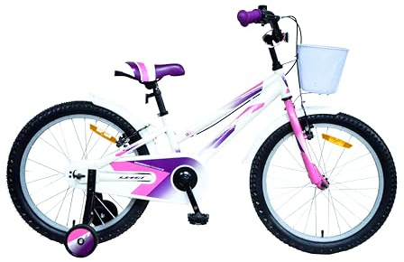 DEPORBIKES Bicicleta 20 Pulgadas niña | Bicicleta niña 6-9 años + Frenos V-Break + Estabilizadores + Cuadro Acero | Segura y Resistente