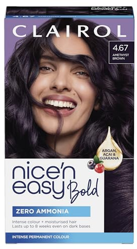 Clairol Nice N Easy Permanent Bold Zero Ammonia Hair Dye 4.67 Amethyst Brown