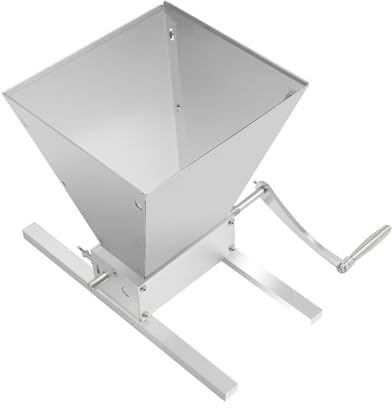 Manuell kornkvarn professionell manuell kornkvarn med handvev och 2 aluminiumremsor, 1,06 gal för majsris sojabönor lätt att installera