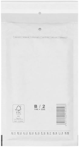 verpacking Luftpolstertaschen 140 x 225 mm Weiß B2 [Größe und Stückzahl wählbar] selbstklebend Versandtaschen mit Luftpolster 600 Stück