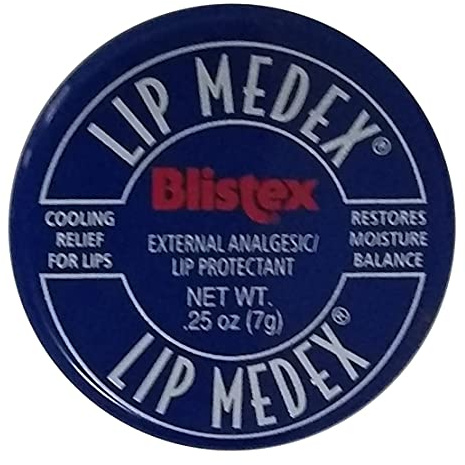 Blistex Medicated Lip Balm, Lip Medex - for Cold, Sores, Cracked & Dry Lips - 0.25 Oz x 2 Pack