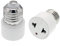 TWDRTDD confezione 2 anni di garanzia Convertitore presa di corrente E27 Base per lampada a presa CA tipo Europa (White,Pack of 2)