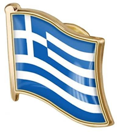 1 Pz Greco Bandiera Pin Badge Metal Bavero Pin Pin Bandiera Bandiera Del Badge Greco Accessorio Nazionale Novità