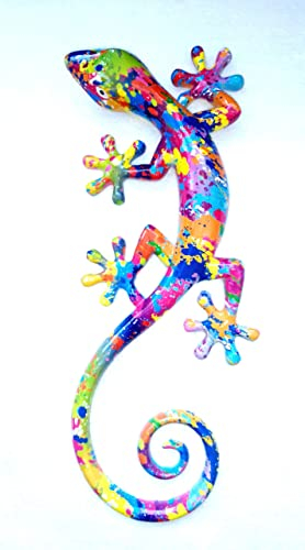 AMBIANCE SUD - Salamandre Multicolore En Résine TTGM - Modèle H