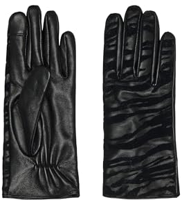 ONLY Damen Onljanice Acc Leather Gloves Handschuhe, Black 2, Einheitsgröße EU