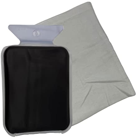 ATC Handels GmbH Wärmflasche mit Naturmoor-Füllung inkl. Baumwoll-Hülle - Schulter- & Beckenwärmflasche, Moorkompresse, Moorpackung, Moorkissen, Fango für Kalt- und Wärmeanwendung (Wärmflasche) Beige