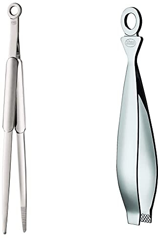 RÖSLE Spitzzange, Hochwertige Zange zum gezielten Greifen und Wenden von Speisen beim Kochen oder Braten & Grätenzange, Hochwertige Zange zum Entfernen von Fischgräten, Edelstahl 18/10