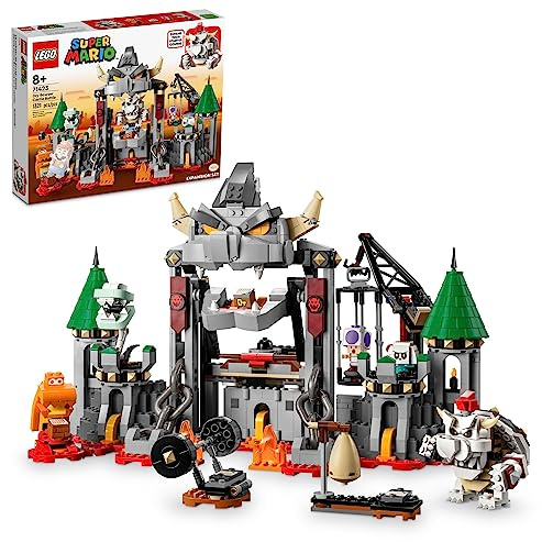 LEGO Super Mario Dry Bowser Castle Battle Erweiterungsset, baubares Spiel mit Bowser Spielzeug und 4 Super Mario Figuren, Sammelspielset, Super Mario Spielzeug für 8 Jahre alte Jungen und Mädchen,