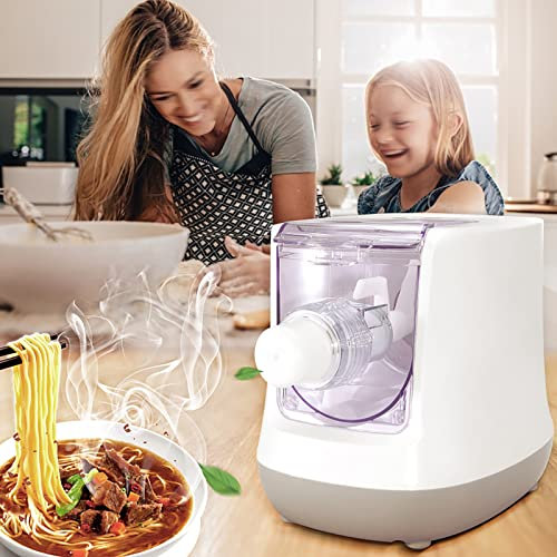 VOYADE Automatic Electric Pasta Machine, Home Noodle Maker, 13 Noodle Molds, Maker Dough Rolling Machine for Spaghetti, Macaroni, Dumpling Skin