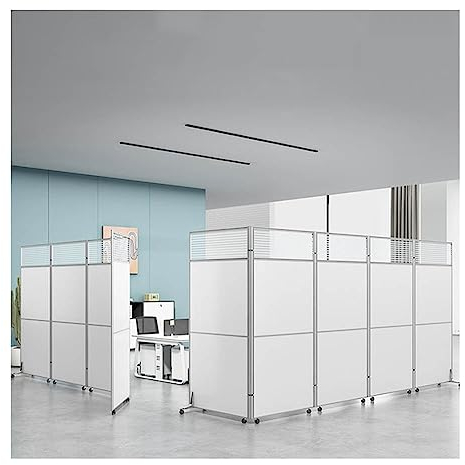 Faltbarer Raumtrenner, Sichtschutzwand Mit Abschließbaren Rädern Tragbarer Raumtrennungsschirm Freistehender Wandtrenner Und Separator Für Wohnzimmer, Schlafzimmer, Büro 1 Paneel ( Farbe : Weiß , Größ