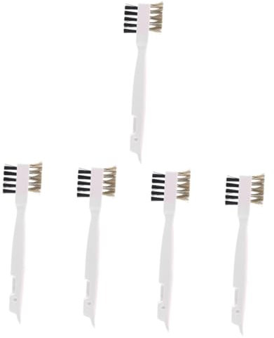 ABOOFAN 5pcs Ergonomic Handle Kitchen Scrub Brush Stove Cleaner Limescale Remover Dishwasher Brush Versatile for Counters Tiles