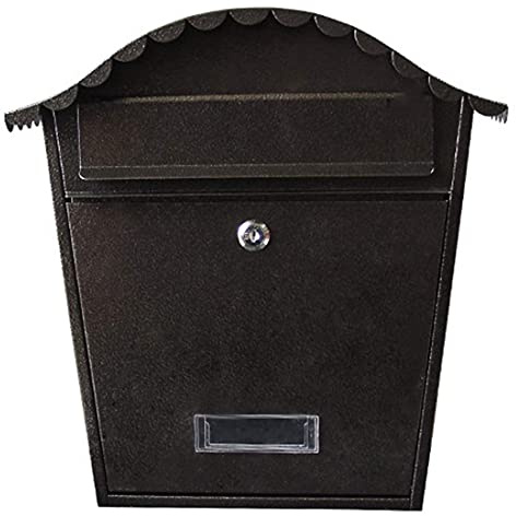 Wall Mounted Post Box Galvanised Steel Outdoor Mailbox Lockable Weatherproof Outside Postbox 6Colors Letterboxes Accessories American Style