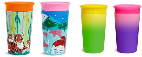 Munchkin Miracle 360°-Trinkbecher für Babys und Kleinkinder, BPA freier Trinklernbecher & Miracle 360°-Trinkbecher für Babys und Kleinkinder