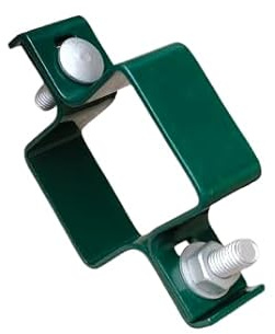 Abrazadera para valla (40 x 60 mm), color verde