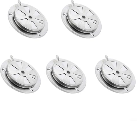 Lot de 5 grilles d'aération en acier inoxydable pour barbecue, grille d'évacuation, pour four, chambre de test, boîte à température constante