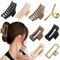 GFORI 8 Stück Große Haarklammer, 11 cm Haarspangen Damen für Dünnes Dickes Lockiges Haar, Starke Rutschfeste Jaw Clips Haarstyling-Zubehör für Frauen
