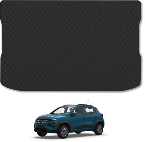 Rubber Boot Liner Compatible With Dacia Spring (2024+) Tailored Fit Heavy-Duty 3mmRubber Protector Boot Mat Anti-Slip Durable Waterproof Custom Fit Dog Friendly