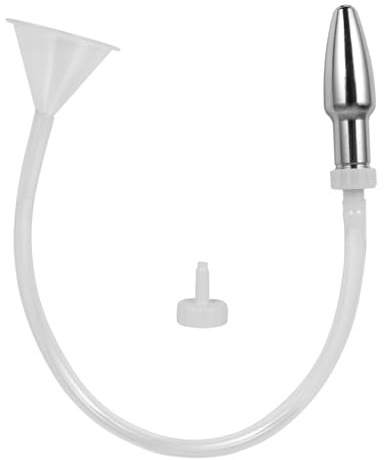 AMAZBEE Metall Butt Plug mit Trichter und Anschluss Anal Klistier AnalPlugs für Analspülung Anal Flushers Erwachsene Sexspielzeug SM
