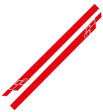WuYyyyy Auto Seitenschweller Aufkleber für VW Polo Golf GTI R LINE R WRC TSI AutotüR Seite Vinyl Sticker Auto Dekoration Styling Accessories.,C-Red