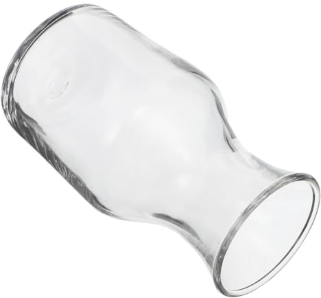 Kleiner Dekanter aus Glas 122ml mit Flachem Mund für Einzelportionen | Transparent, Elegant Geformt, Leicht zu Reinigen, zum Einfachen Ausgießen, Vielseitig im Alltag