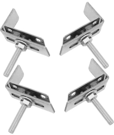 Kisangel Lot De 4 Fixations Pour Lavabo Sous Plan Clips De Fixation Pour Évier Supports De Pour Évier Clips Pour Sous Plan Supports D & #39; Installation Pour