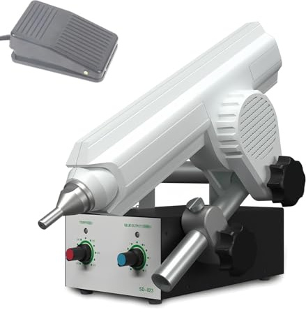 Pistola per colla a caldo automatica, pistola per colla a pedale con quantità/temperatura/angolazione di colla regolabili, erogatore elettrico per colla, per imballaggi in cartone