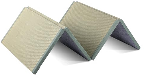 Tatami Mat Igusa Rush Grass, colchón de futón plegable para meditación y yoga, alfombra de dormir