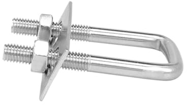 Pernos en U cuadrados Tornillo en forma de U de acero inoxidable 304/perno de ángulo recto con abrazadera cuadrada deflectora(1set M10X90X150)