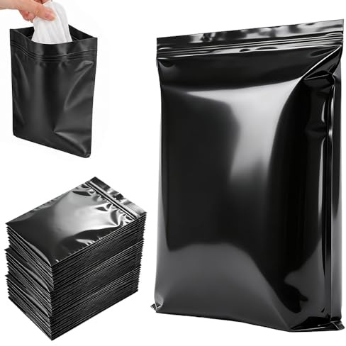 100 stycken hygienpåsar för dambindor, 20 x 30 cm stomapåsar bortskaffande påsar blöjväskor, läckagesäker luktsäker Stoma tillbehör, anti-peep soptunna råmjölspåsar, urinpåse