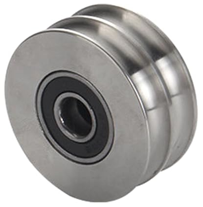 Puleggia in acciaio inox con doppia scanalatura, capacità di carico di 200 kg, per applicazioni industriali, puleggia con scanalature, blocco in acciaio inox