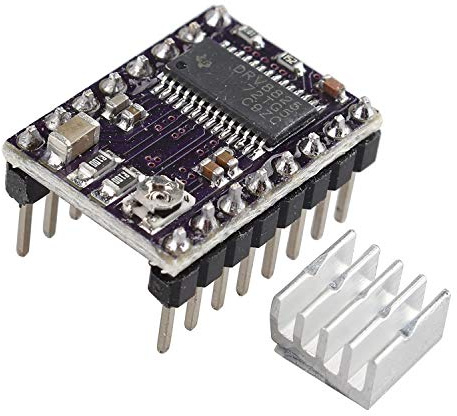 HALJIA Stepstick DRV8825 Treiber für Stepper Motor Driver Carrier RepRap 4-lagige PCB mit Kühlkörper Kompatibel mit 3D-Drucker RepRap RP A4988