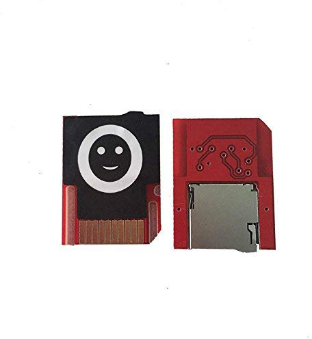 Kartenadapter, PSVita Spielkarte auf Micro SD- / TF-Karte, zum Herausnehmen drücken, für PSVita SD2Vita 1000 2000 Henkaku 3.60, Rot