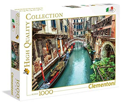 Clementoni Puzzle 1000 Piezas Paisaje Venecia, Puzzle Adulto Paisaje Italia (39458), Multicolor