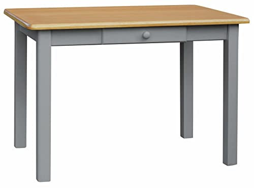 k koma Grau Esstisch MIT SCHUBLADE Küchentisch Tisch MASSIV Kiefer Holz NEU Hersteller Alder (70 x 70)