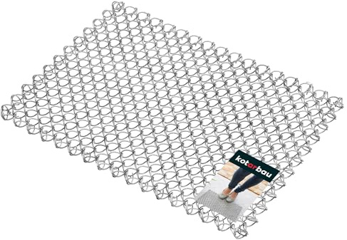 KOTARBAU® Paillasson en fil de métal, 35 x 50 cm, tapis de porte, anti-salissures, très résistant à l'usure, pour essuyer les chaussures