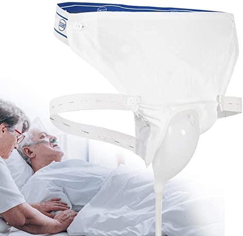 LMEILI Incontinencia urinaria para Hombres Mayores, Mujeres, Bolsas colectoras de orina de Silicona, urinario de Silicona con Bolsas para catéter de orina, Bolsa para orinar