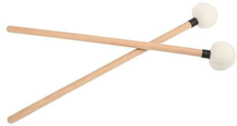 2 Paar Trommelschlegel mit Filzkopf für Pauken Kleine Trommel und Bassdrum Vielseitige Schlägel für Schlagzeug