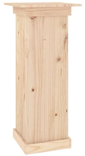 vidaXL Blumenständer, Pflanzenständer Blumenhocker Holzrahmen, Blumensäule für Flur Garten Hochzeit, Dekosäule Säule Podest Sockel, Massivholz Kiefer