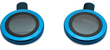 SYSTEM-S Copriobiettivo protettivo per fotocamera per iPhone 13 + Mini, blu
