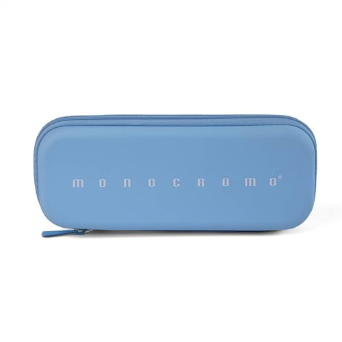 Pigna, Astuccio ovale MONOCROMO, semi - rigido, Azzurro, Confezionato singolarmente