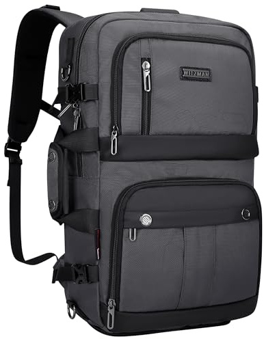 WITZMAN Reiserucksack Herren Damen Groß Laptop Rucksack 15.6-17 Zoll mit USB-Ladeanschluss Flugzeug Weekender Trip