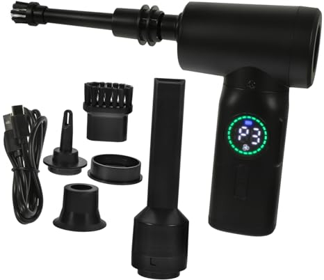 Hoement 1satz Handheld Elektrischer Blower Wiederaufladbarer Luftstaubbläser Für Auto Sofa Und Tastatur Tragbarer Druckluftreiniger Mit Zubehör Kompakt Und Leistungsstark