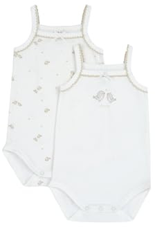 Chicco, Body Bébé Fille, avec Bretelle Étroite et Ouverture Confortable à Rabat, en Coton Doux, Idéal pour Printemps et Automne, Designed in Italy, Vêtements Bébé 0-24 Mois