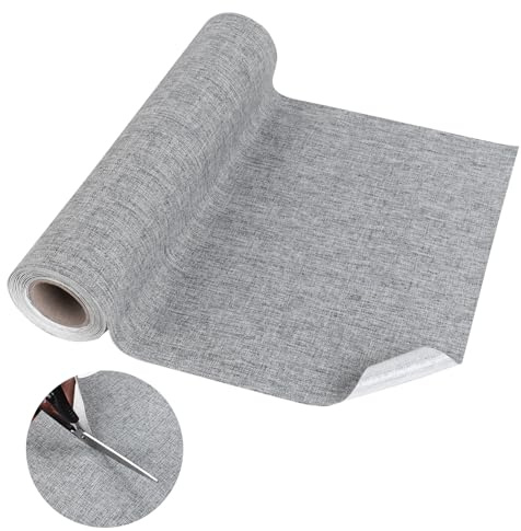 Flicken Selbstklebend Stoff 30cm x 2m Leinen Patches Selbstklebend Autositz Reparaturset Stoff Klebestoffflicken Perfekt für Sofas, Autositze, Möbel, Vorhänge